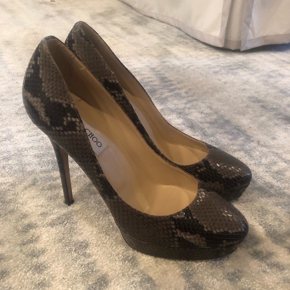 Jimmy Choo Snake Skin Heels